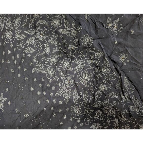 NWT VINTAGE RAMPAGE METALLIC FLORAL LACE LONG DRESS  Size 4 - Picture 5 of 8